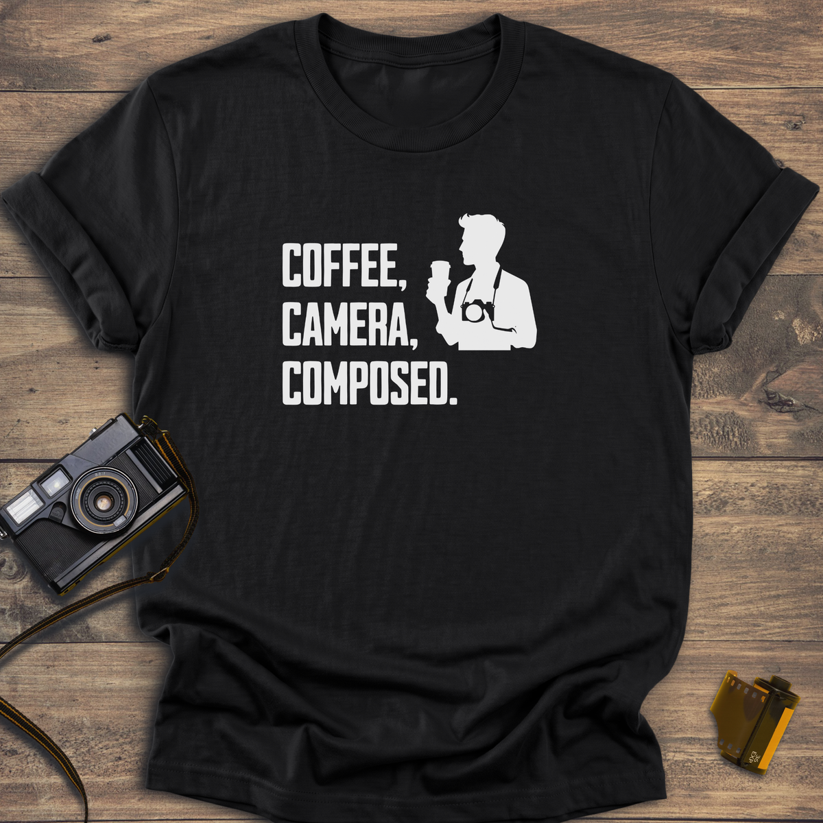 Coffee Camera Composed T-Shirt