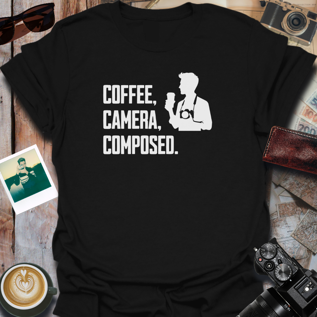 Coffee Camera Composed T-Shirt