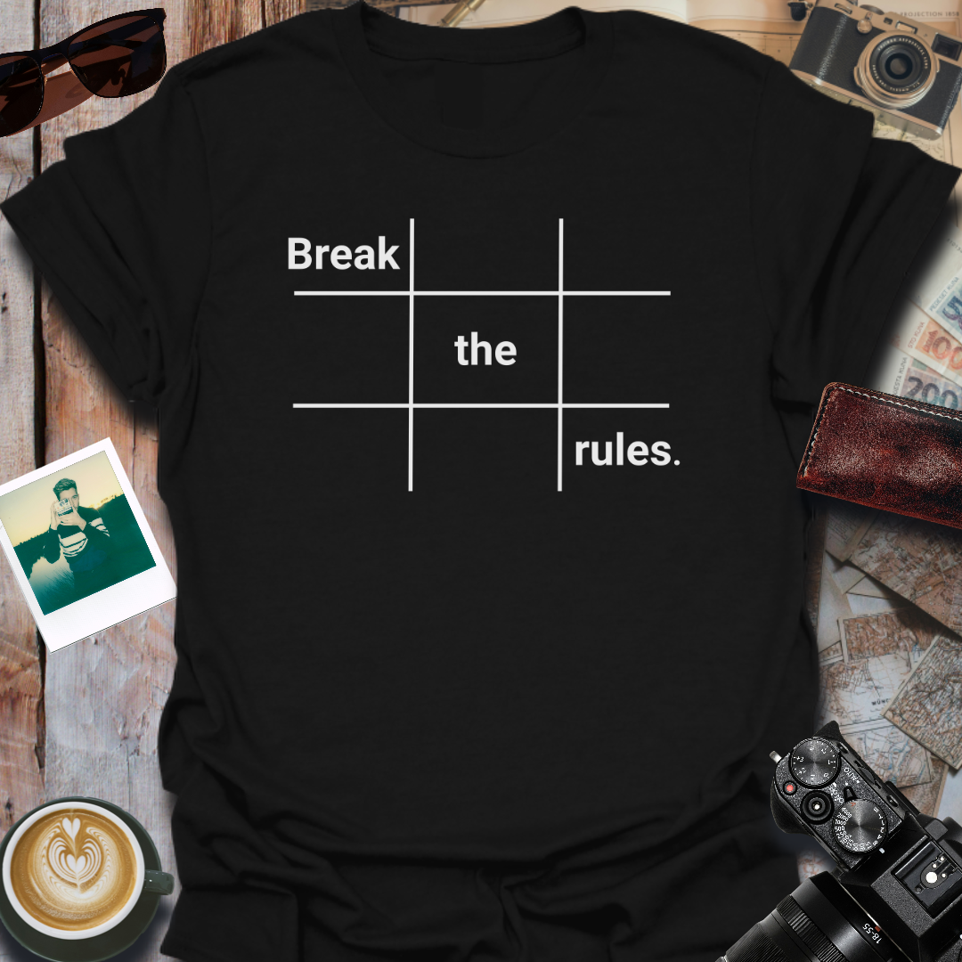 Break The Rules Photography T-Shirt in Black