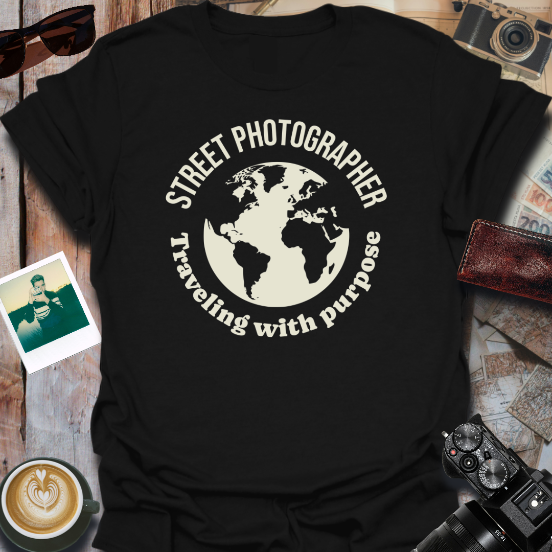 Street Photographer - Traveling With Purpose T-Shirt