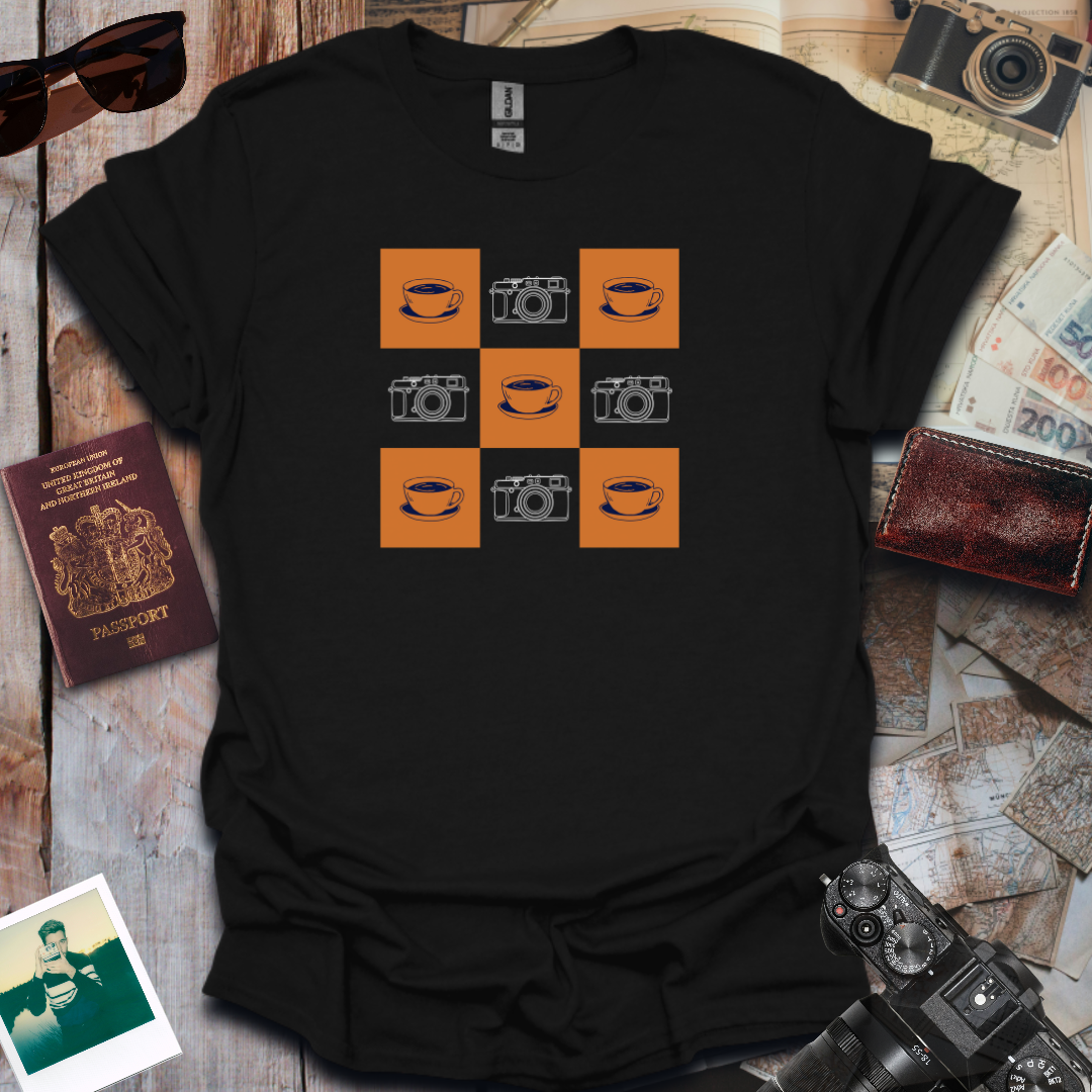 Coffee and Camera Gingham