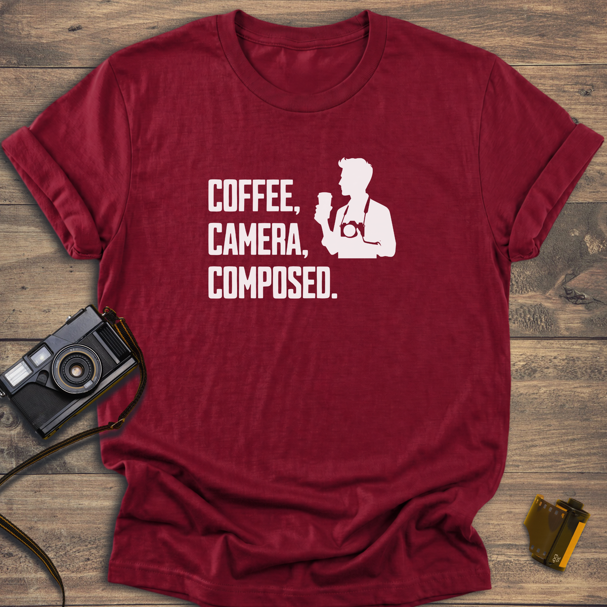 Coffee Camera Composed T-Shirt