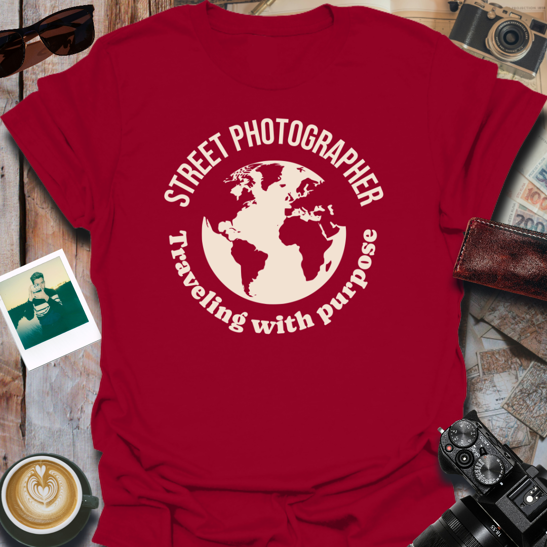 Street Photographer - Traveling With Purpose T-Shirt