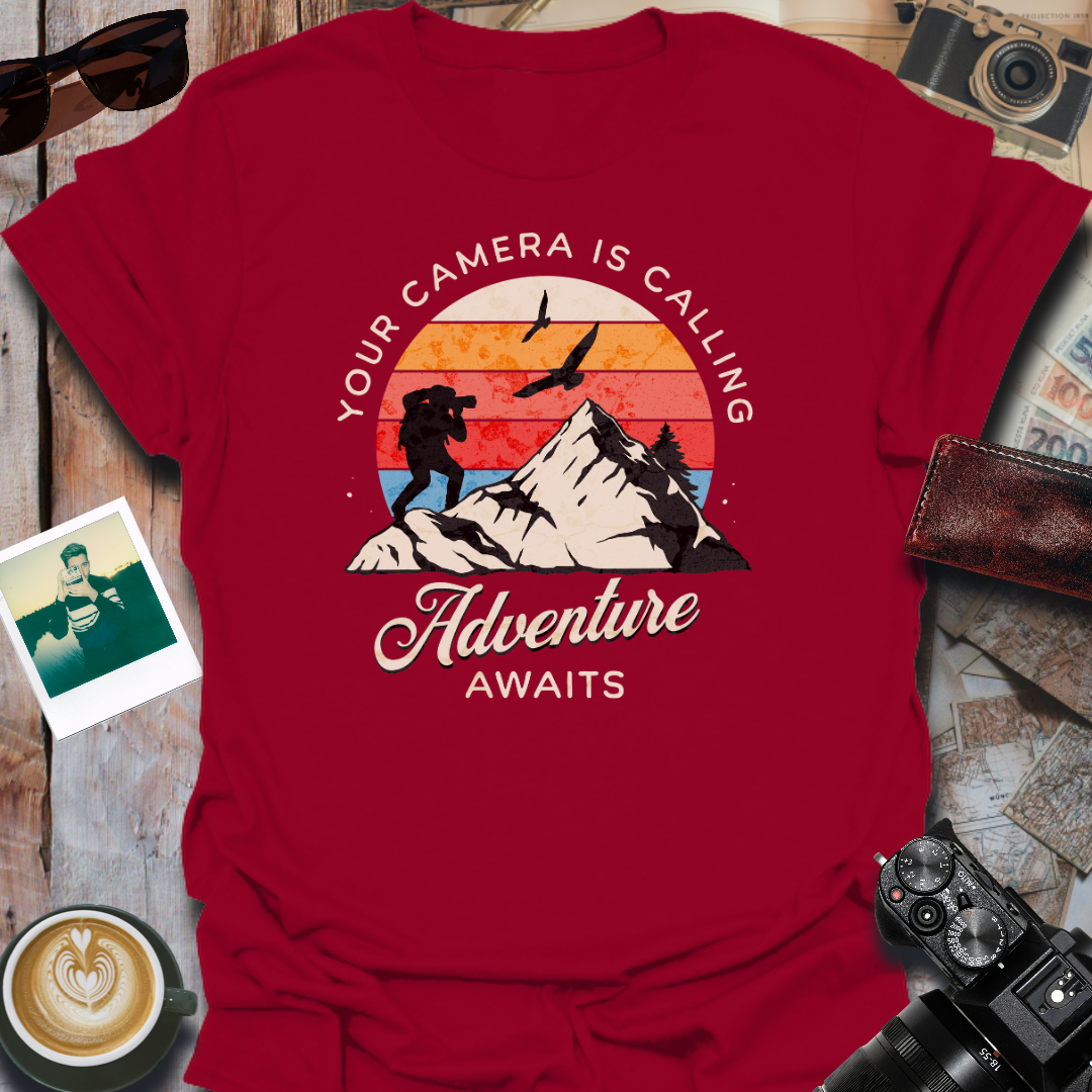 Your Camera Is Calling Adventure Awaits T-Shirt