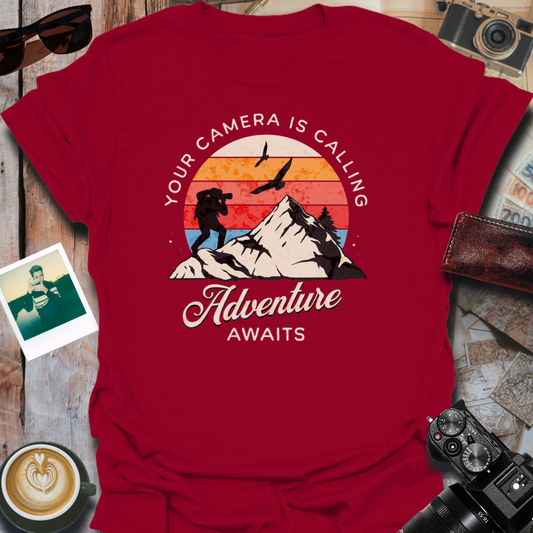 Your Camera Is Calling Adventure Awaits T-Shirt