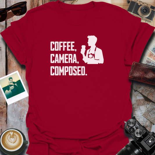 Coffee Camera Composed T-Shirt