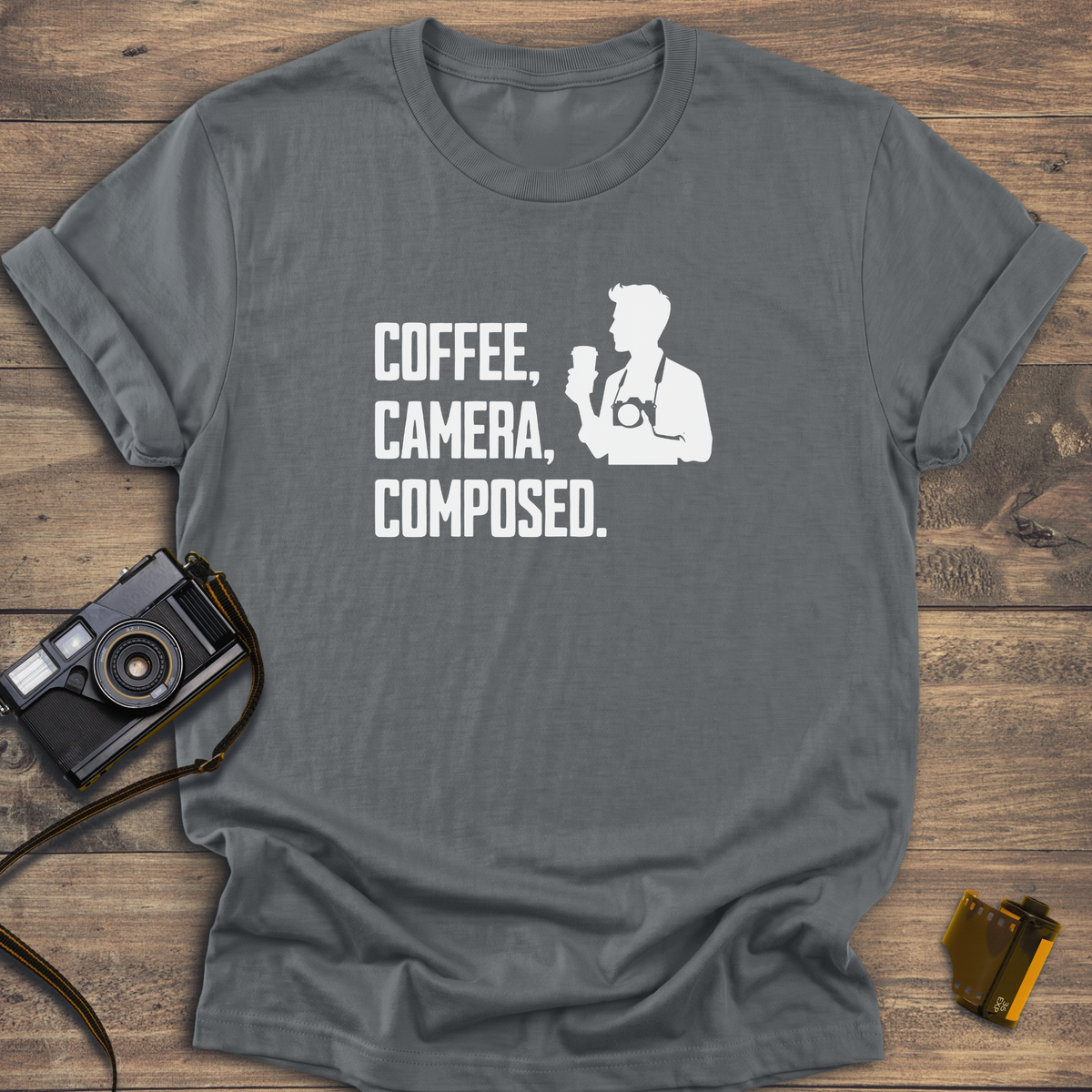 Coffee Camera Composed T-Shirt
