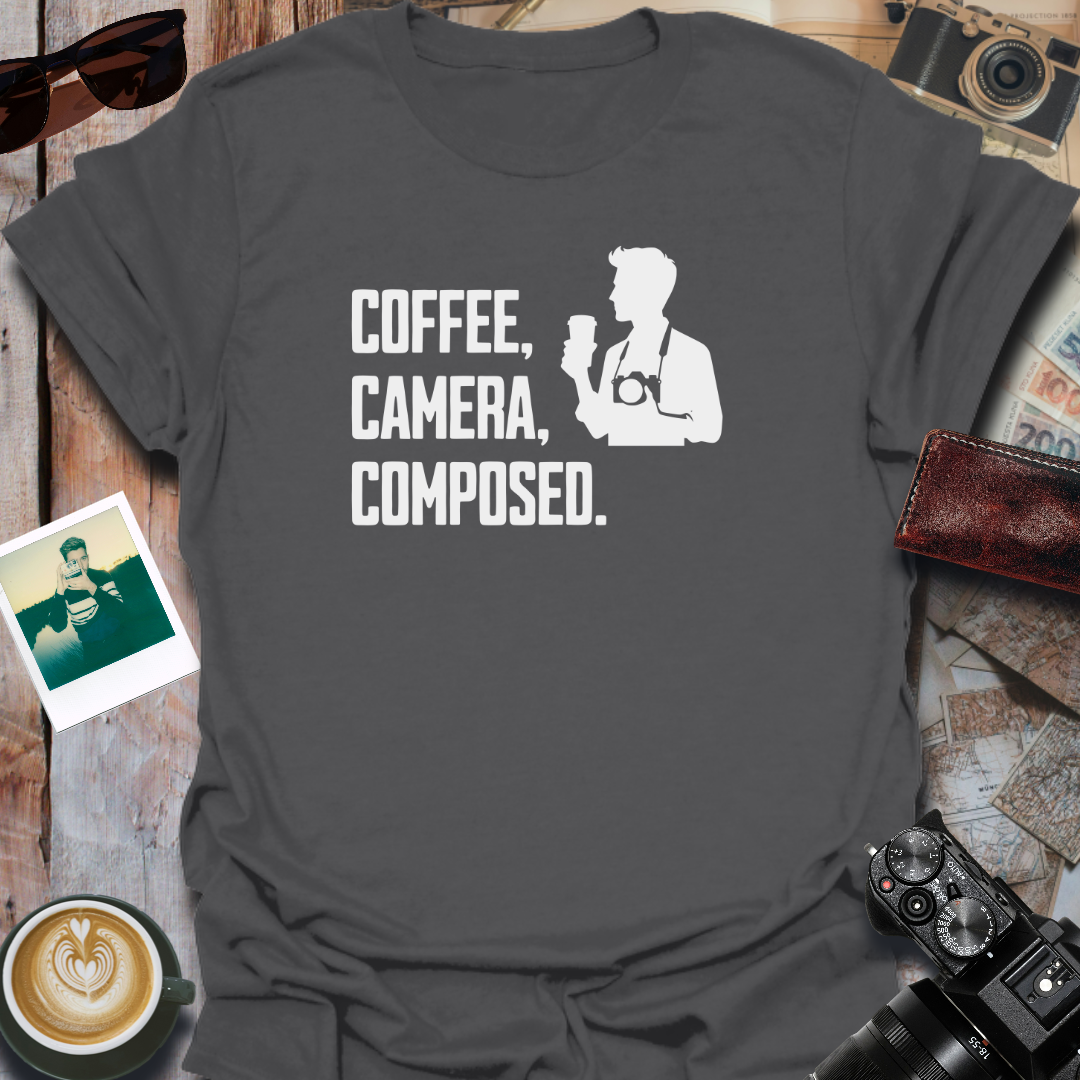 Coffee Camera Composed T-Shirt