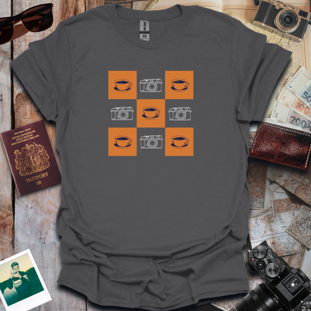 Coffee and Camera Gingham