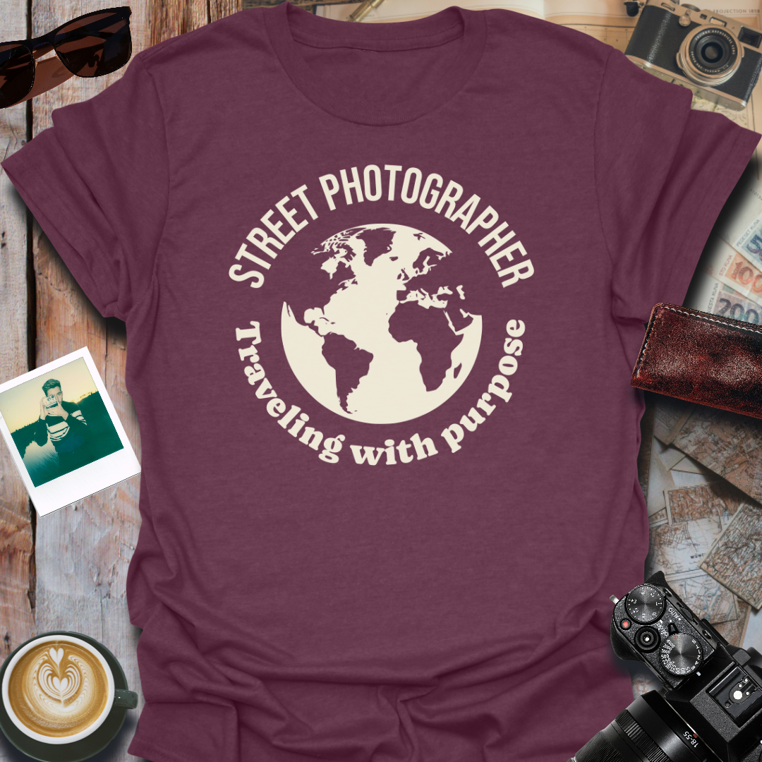 Street Photographer - Traveling With Purpose T-Shirt