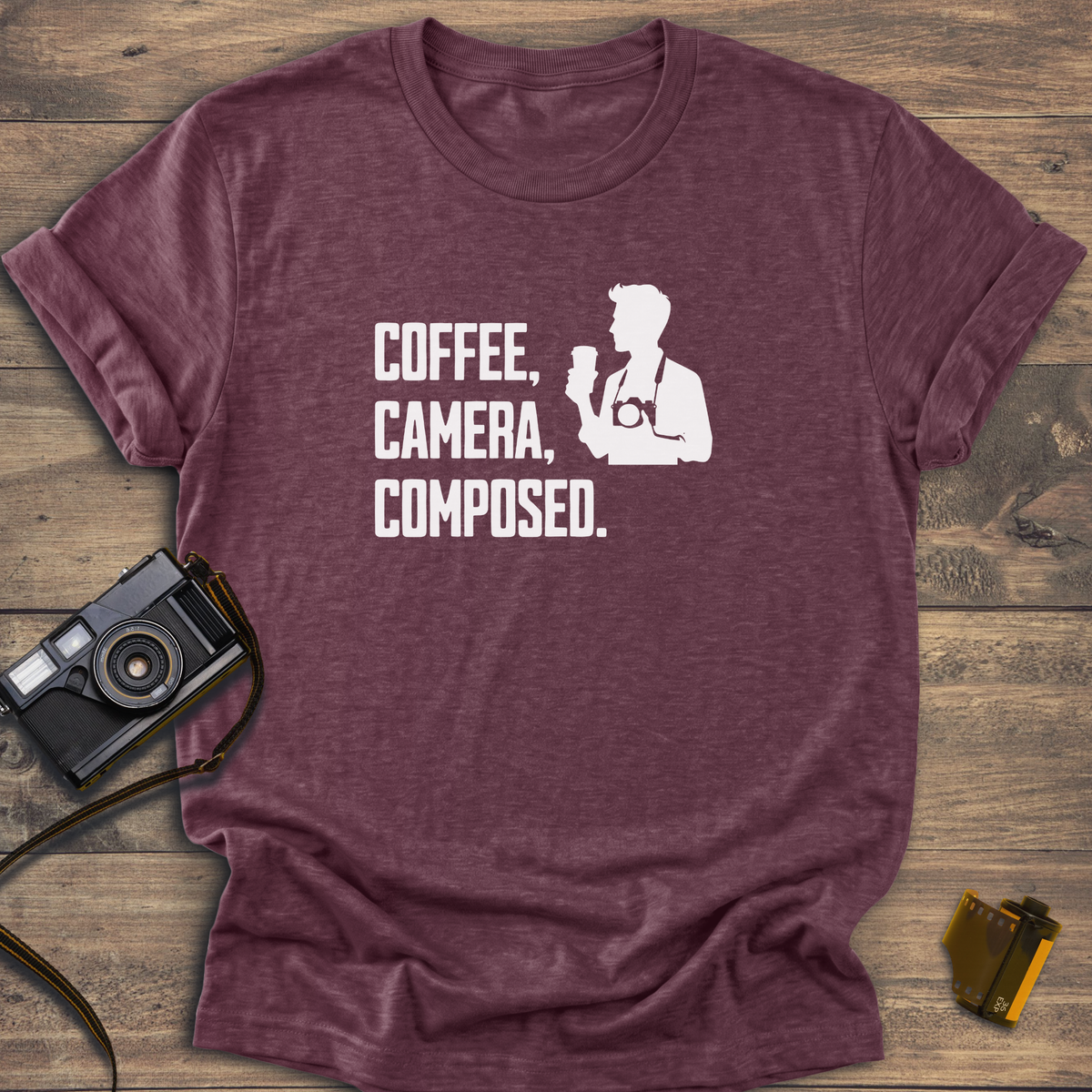 Coffee Camera Composed T-Shirt