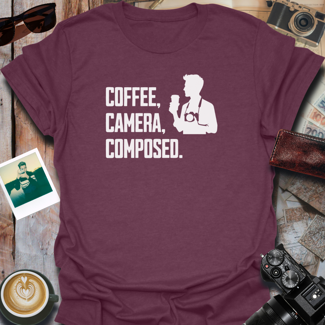 Coffee Camera Composed T-Shirt