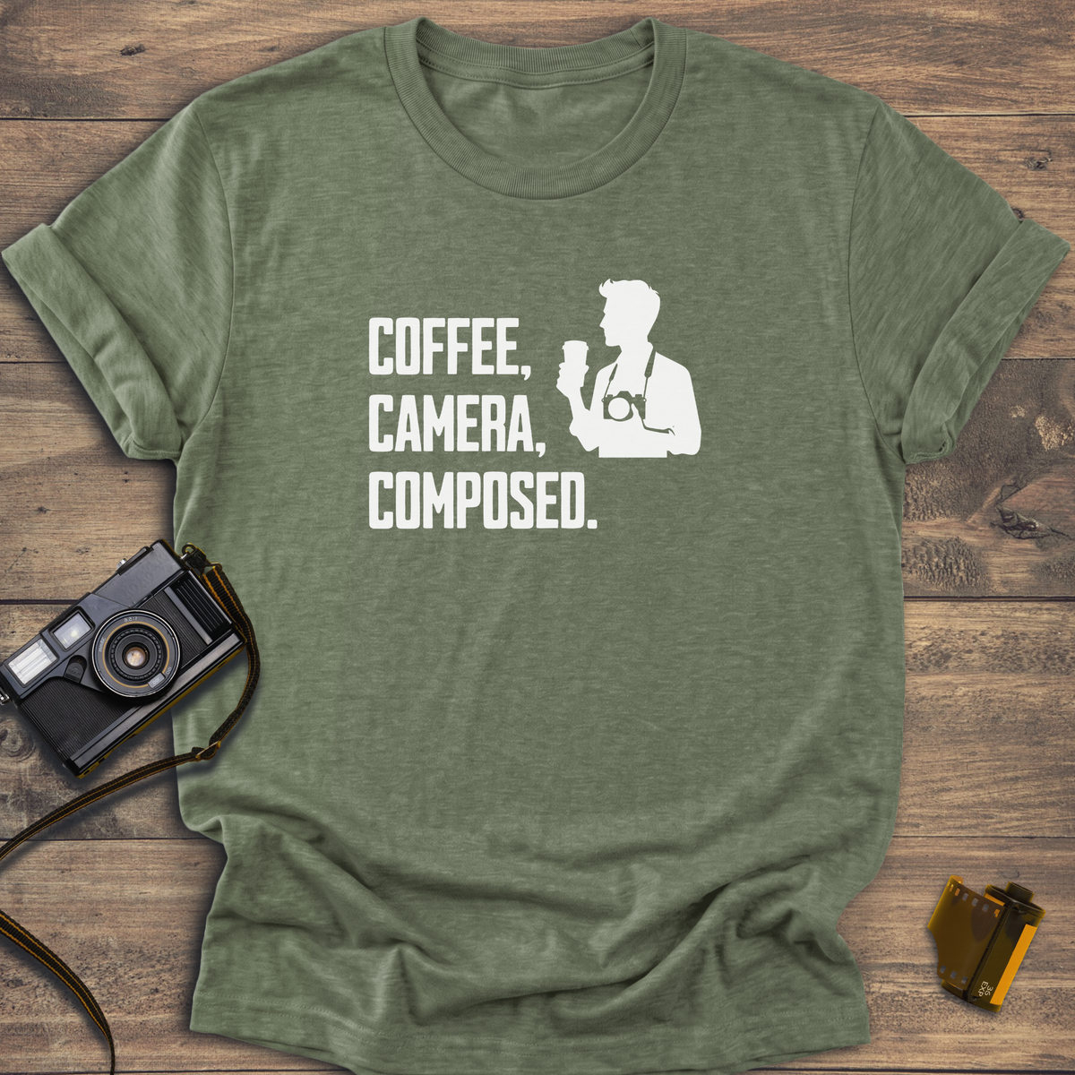 Coffee Camera Composed T-Shirt