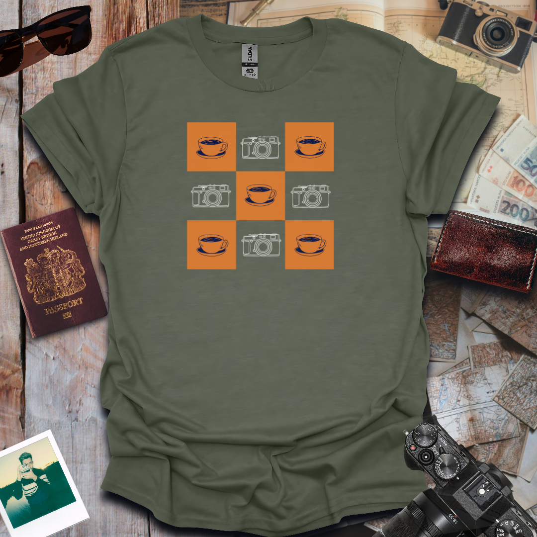 Coffee and Camera Gingham