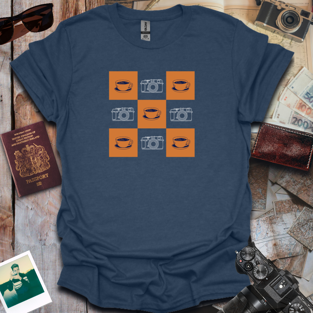 Coffee and Camera Gingham