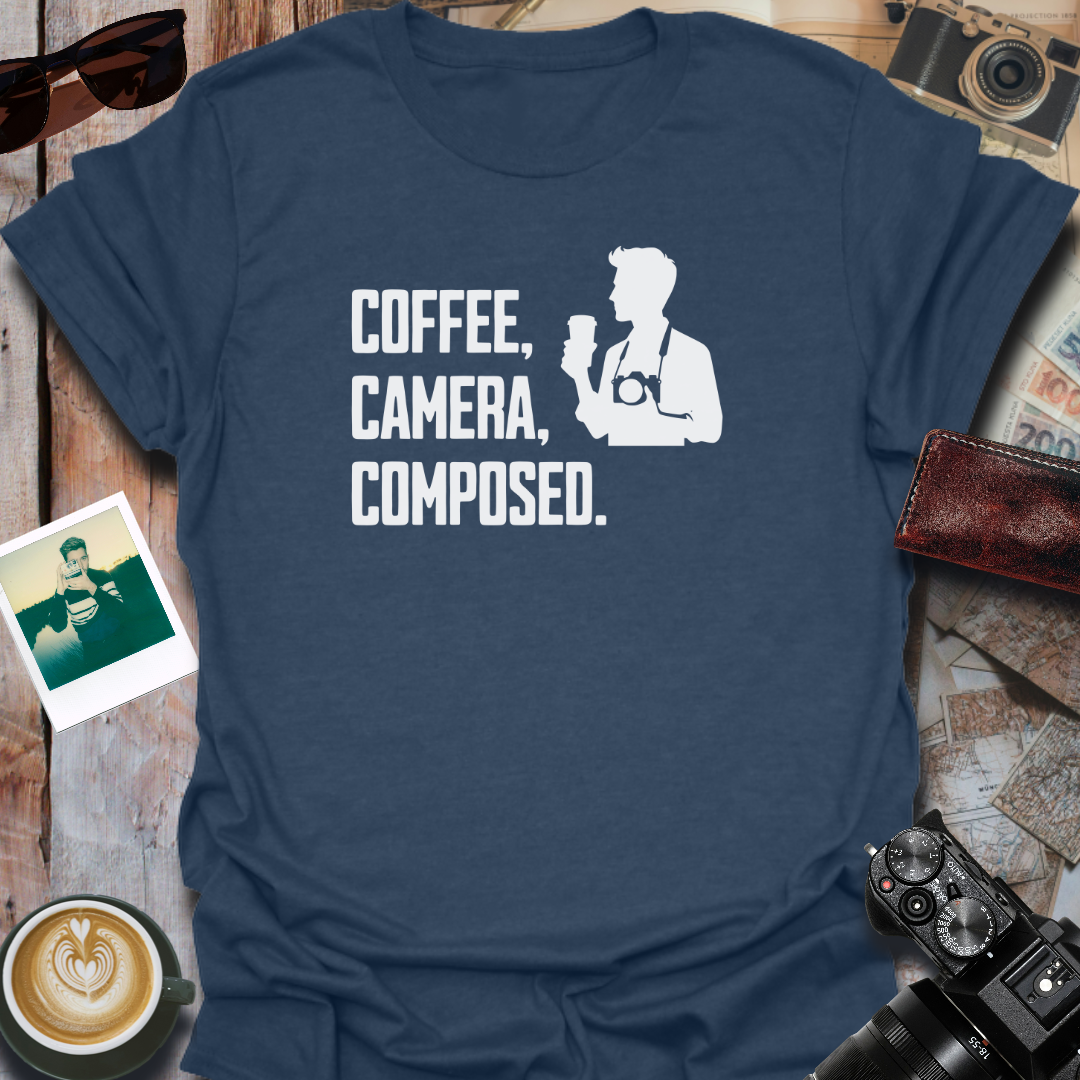 Coffee Camera Composed T-Shirt