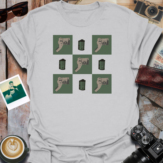 Camera Film Gingham T-Shirt