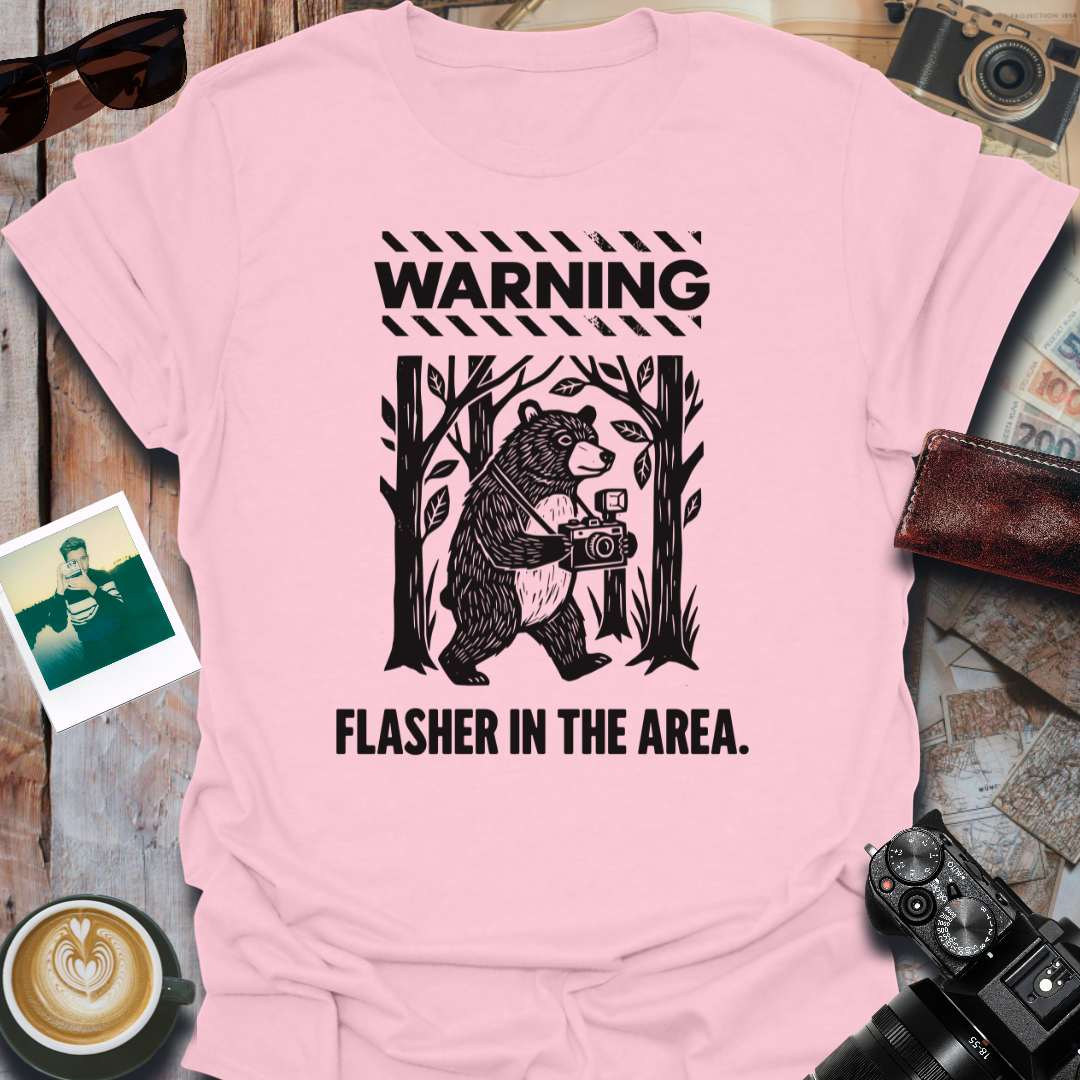 Warning Flasher in the Area T-Shirt