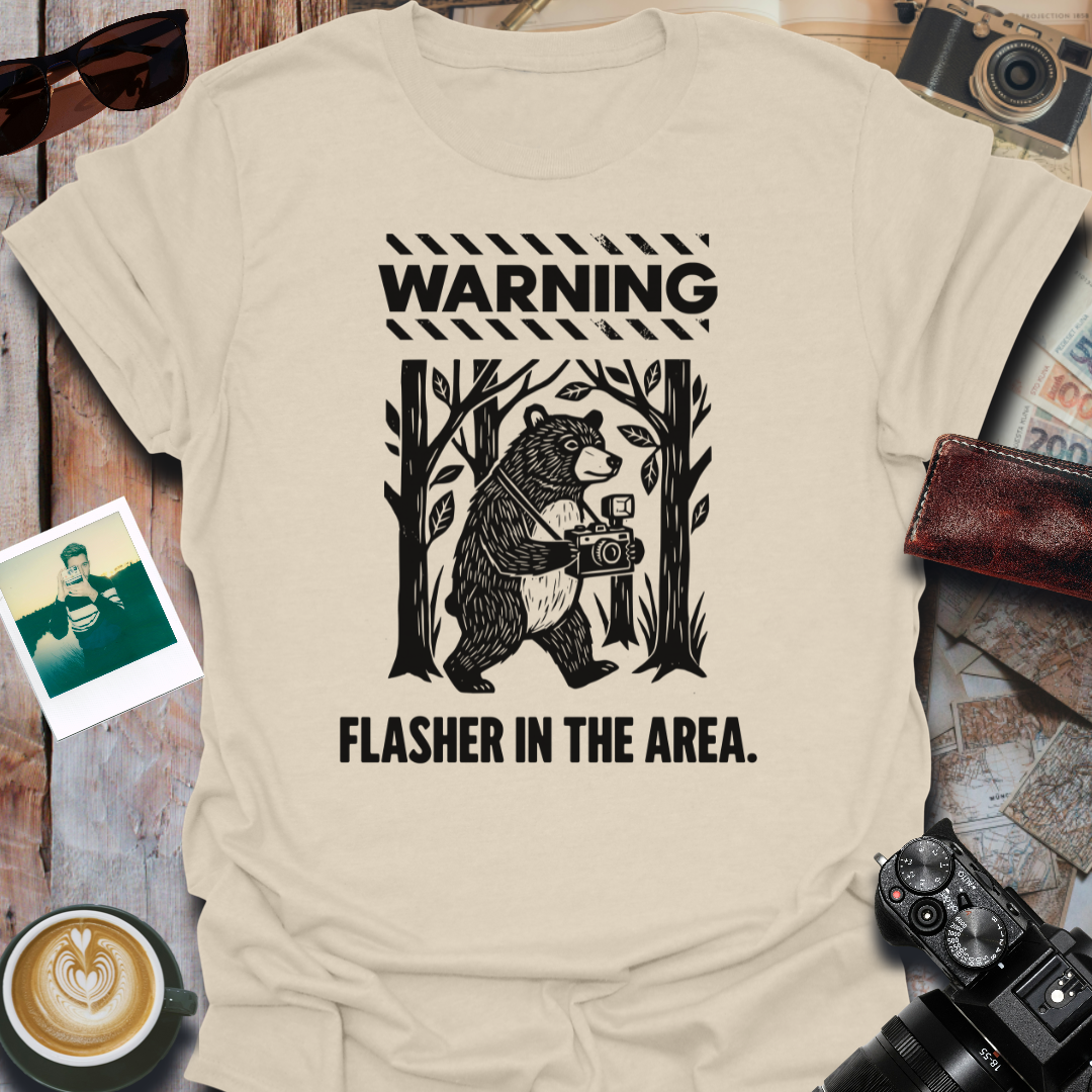 Warning Flasher in the Area T-Shirt
