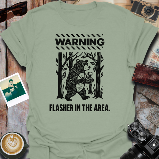 Warning Flasher in the Area T-Shirt