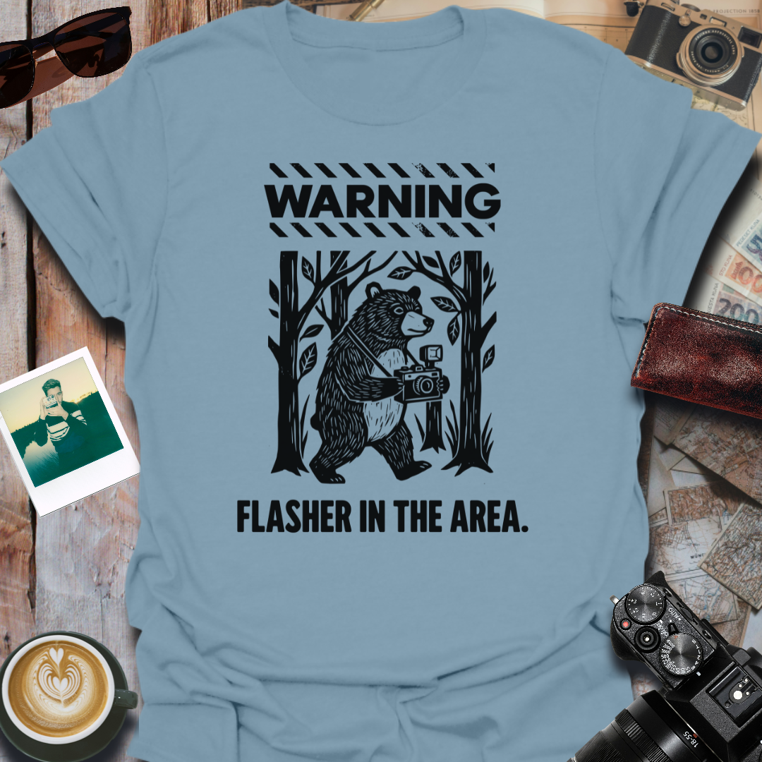 Warning Flasher in the Area T-Shirt