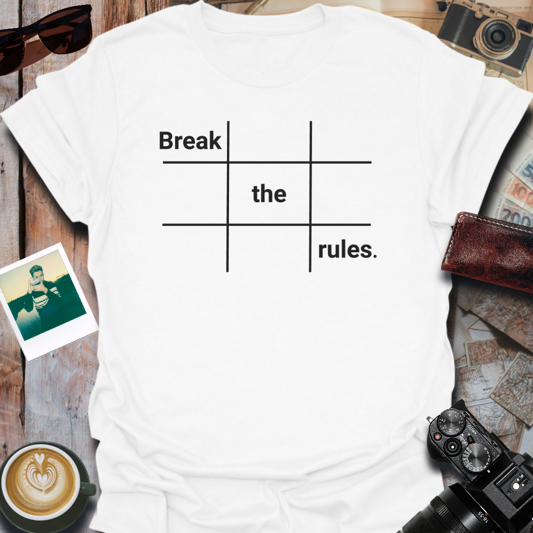 Break The Rules Photography T-Shirt in White